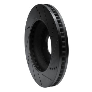 Buick Terraza Brake Rotor (1) - Front Left - R1 Concepts - Drilled & Slotted - Black - `06-`09